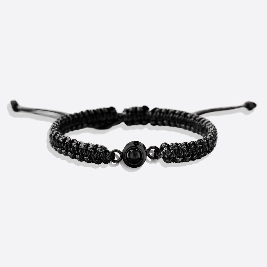 Clara – Pulsera de Foto Trenzada Personalizada