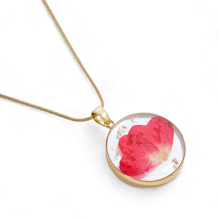 Elina – Collar de Flor de Nacimiento Presionada