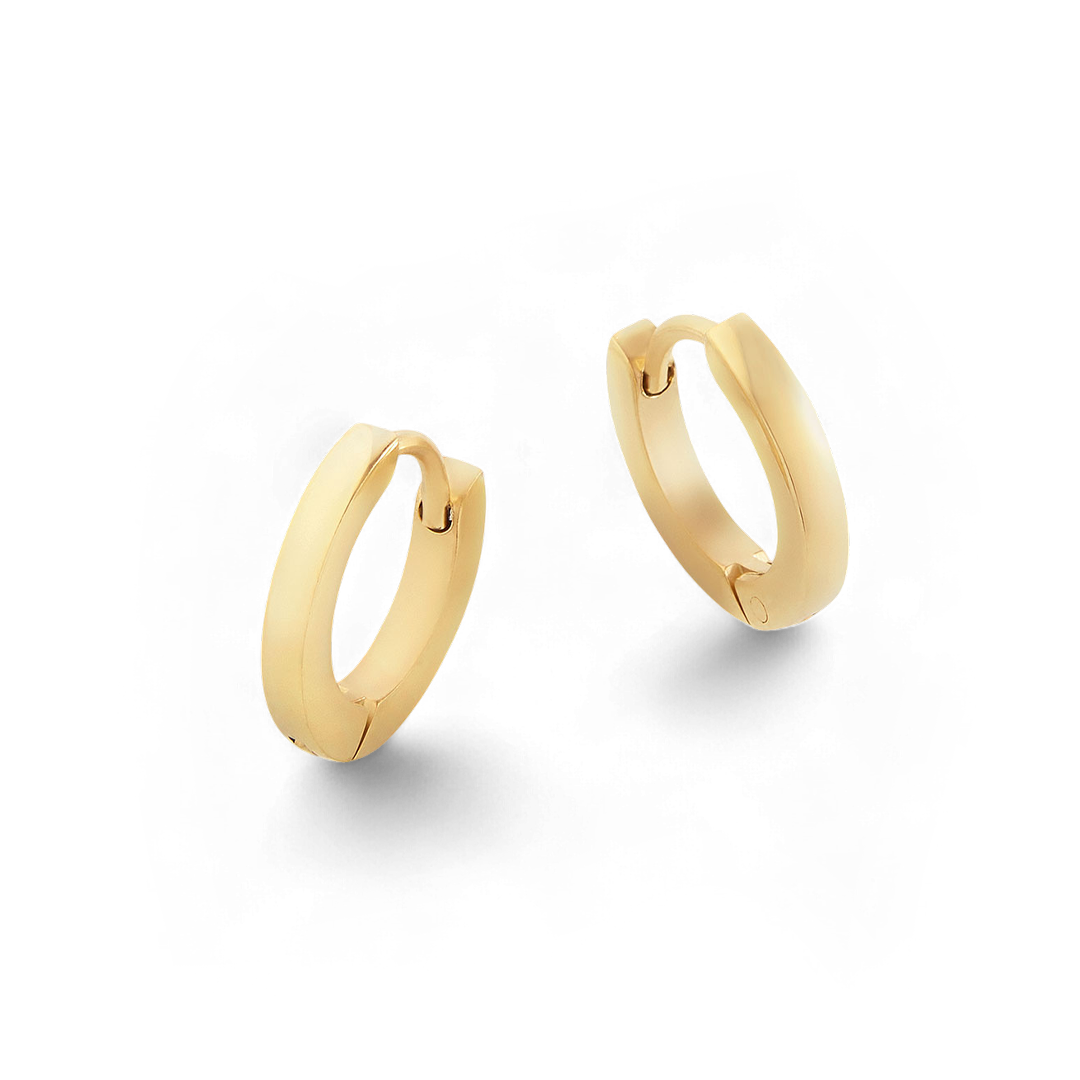 Luna – Aretes de Aros Huggie Delicados