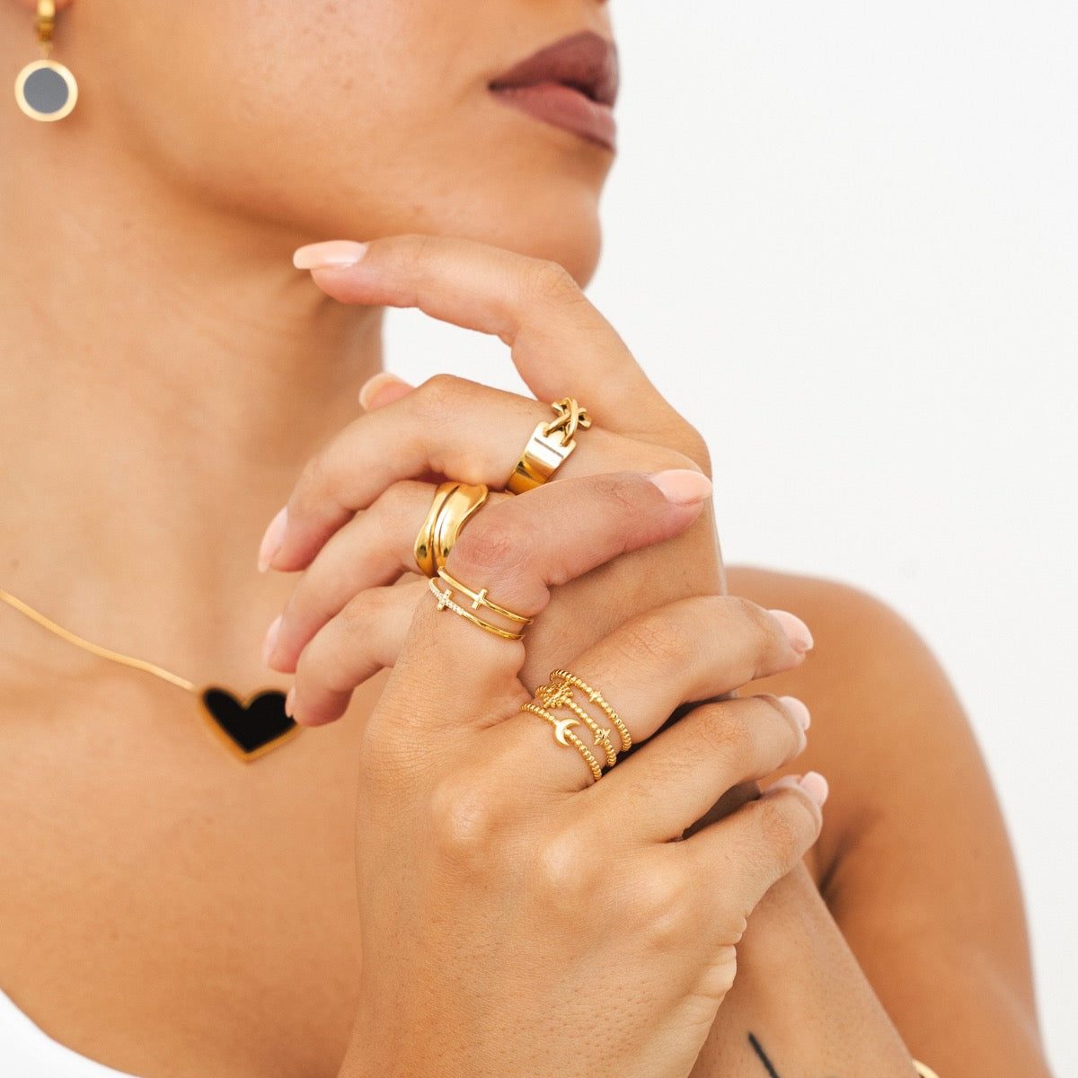 Charlie – Anillo Ajustable Escultural