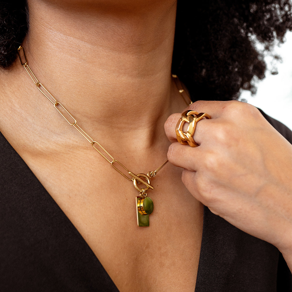 Brianna – Bague Doble Maillon