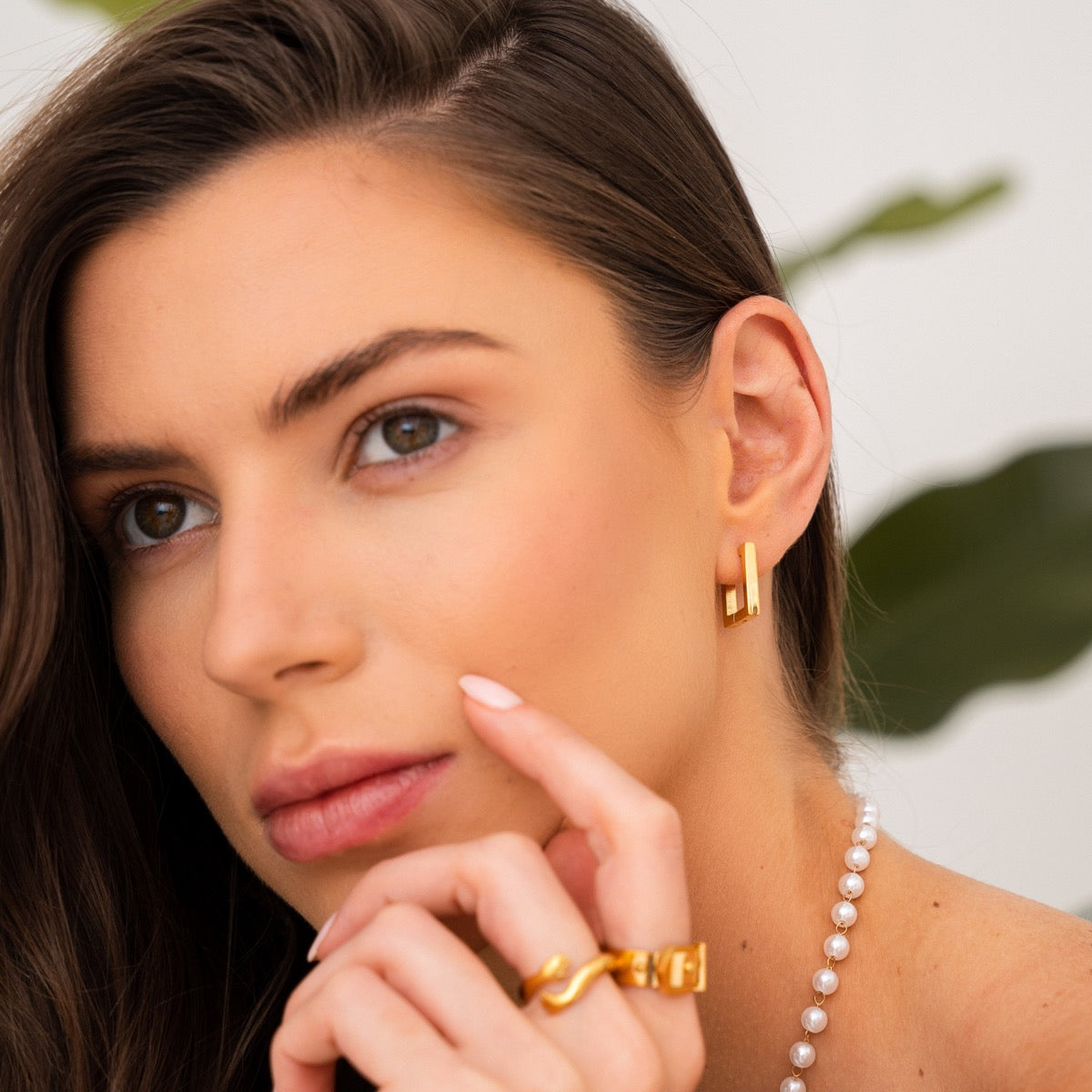 Nova – Aretes de Oro 18K Chapados