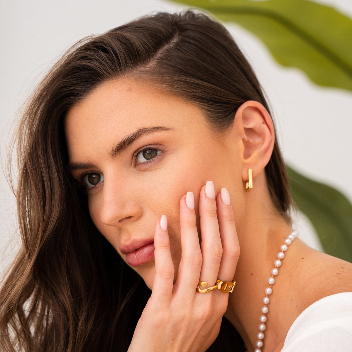 Nova – Aretes de Oro 18K Chapados