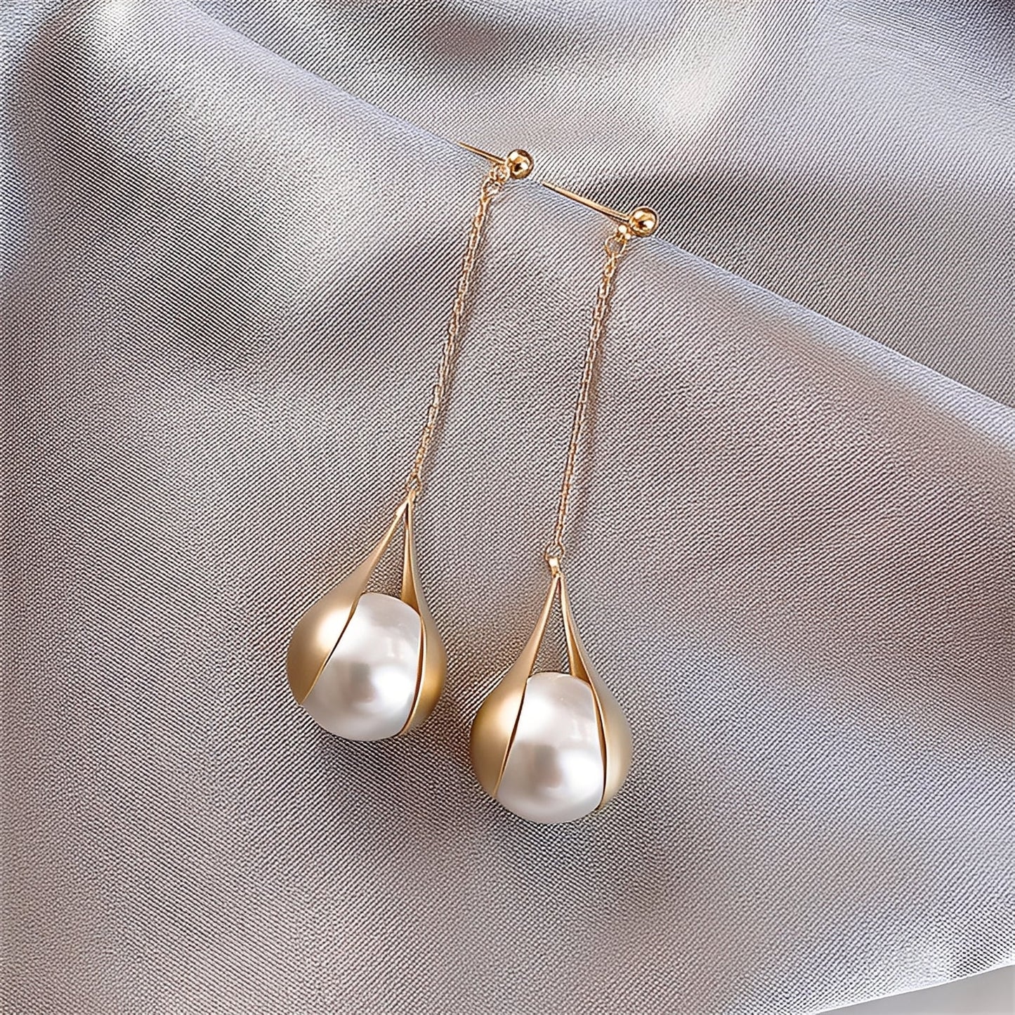 Asa – Pendientes Oro & Perlas