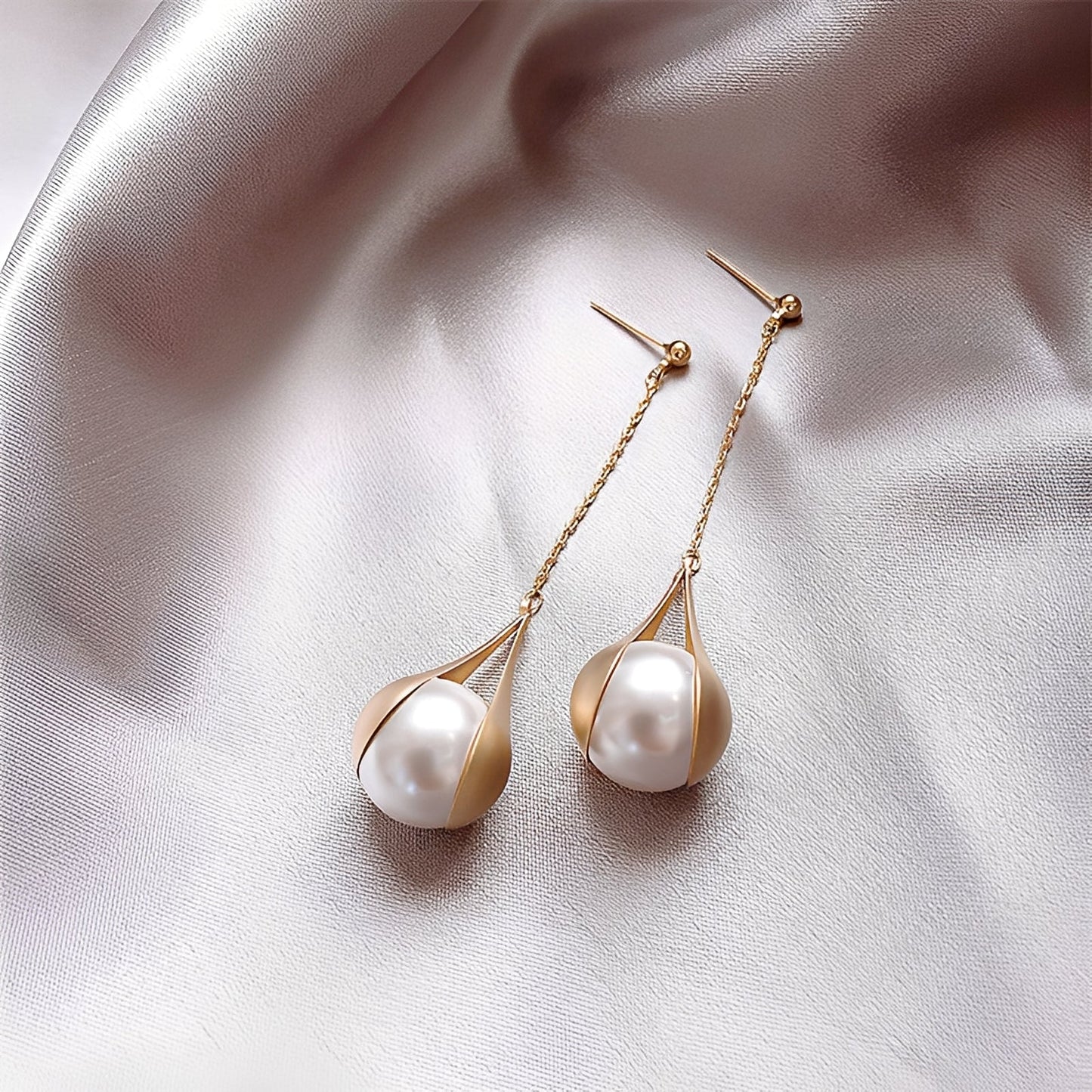 Asa – Pendientes Oro & Perlas