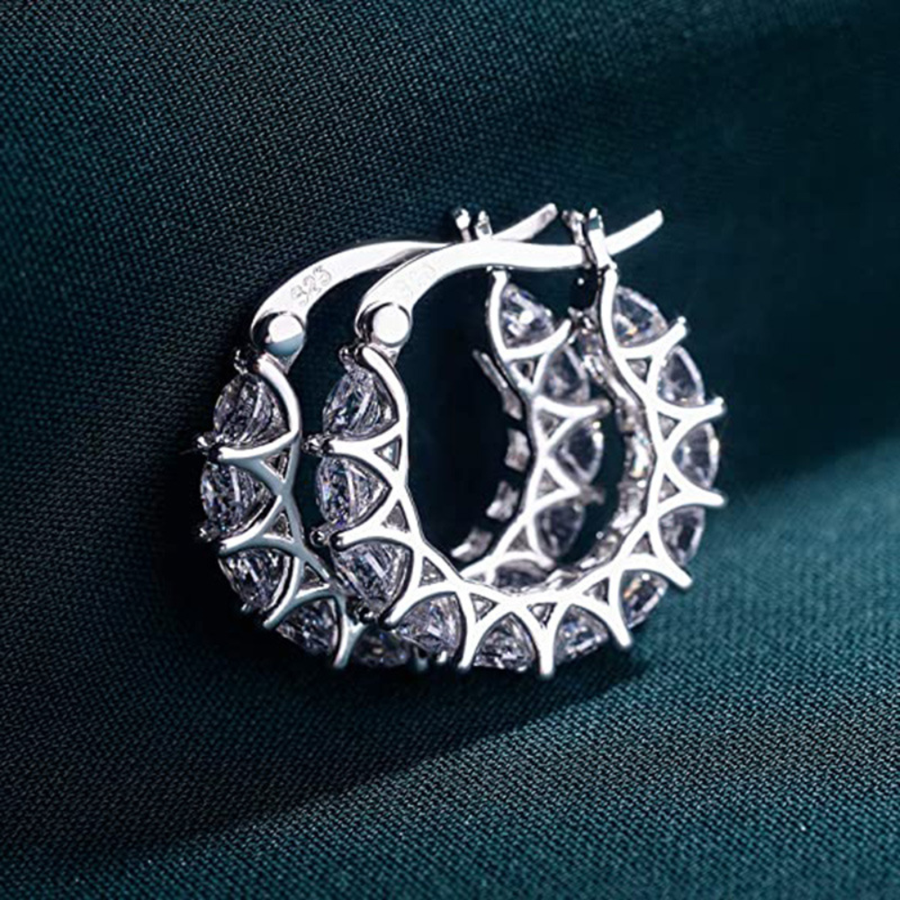 Aros de Zircón - Aros con Encanto de Diamante
