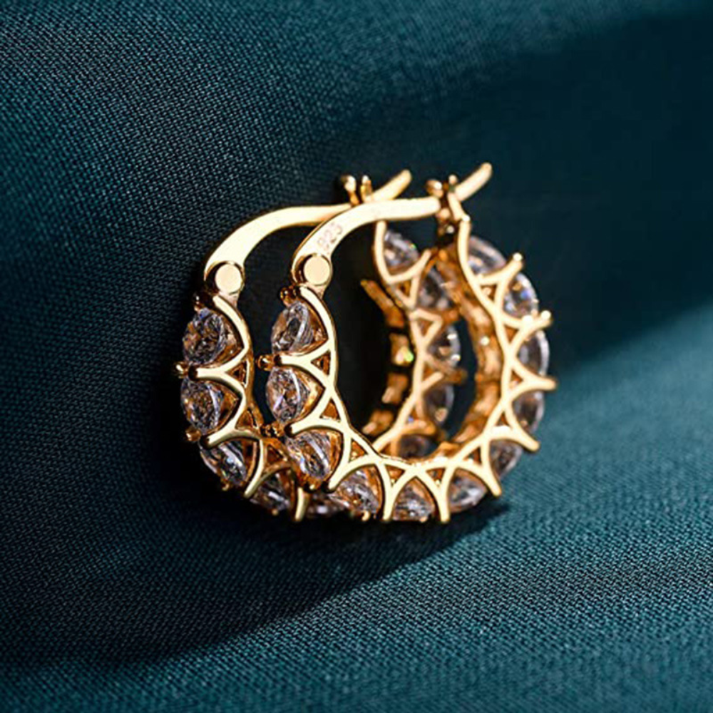 Aros de Zircón - Aros con Encanto de Diamante