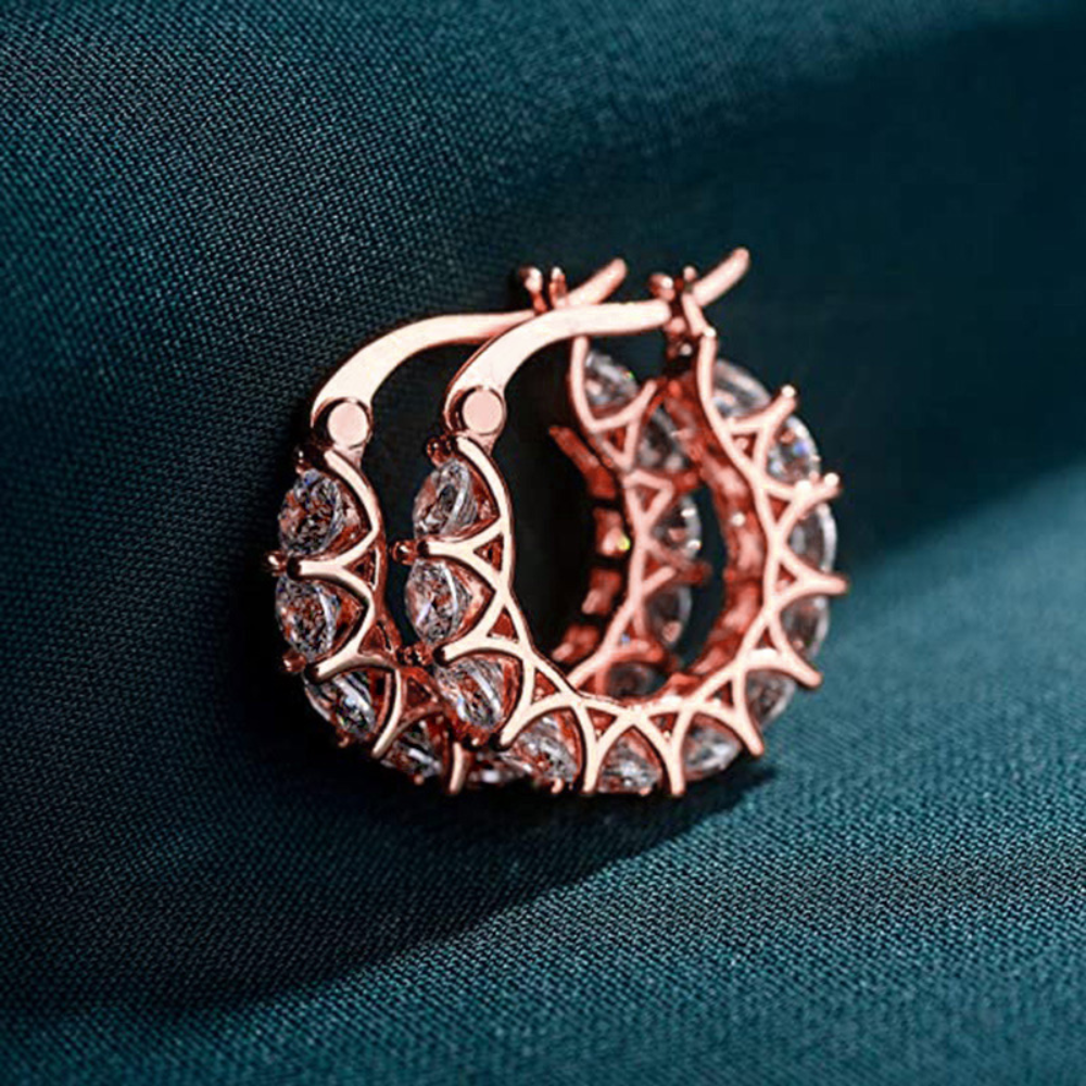 Aros de Zircón - Aros con Encanto de Diamante