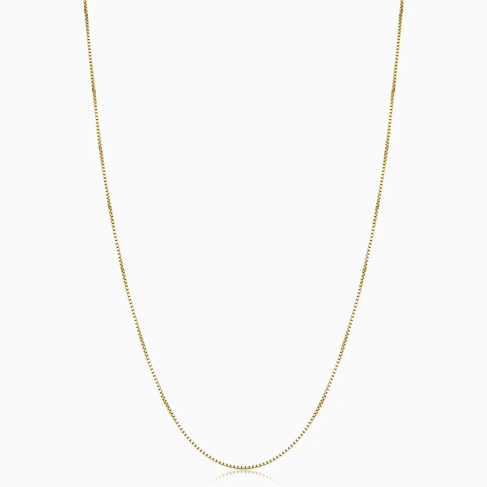Bodega – Collar Cadena Box en Oro 18K
