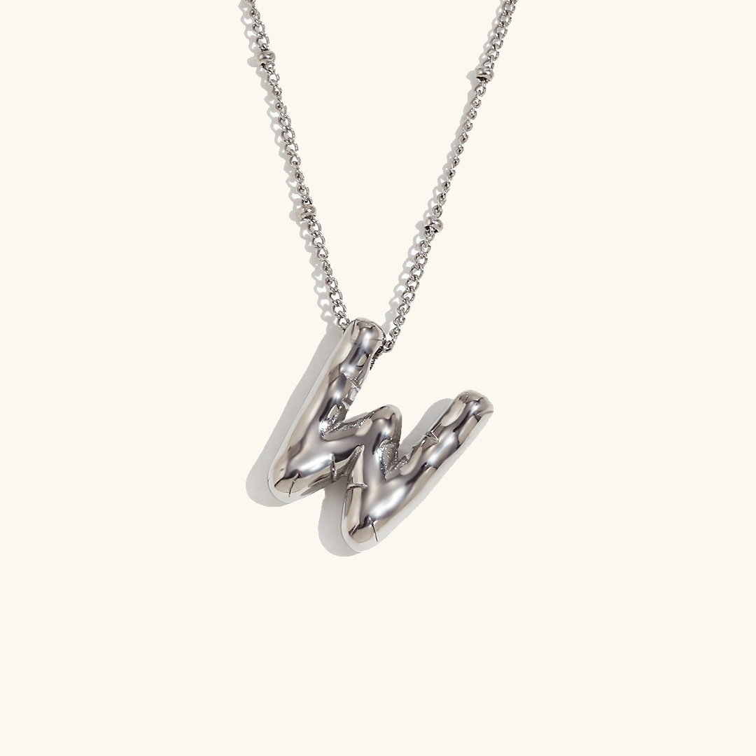 Collar de Iniciales de Oro con Bola
