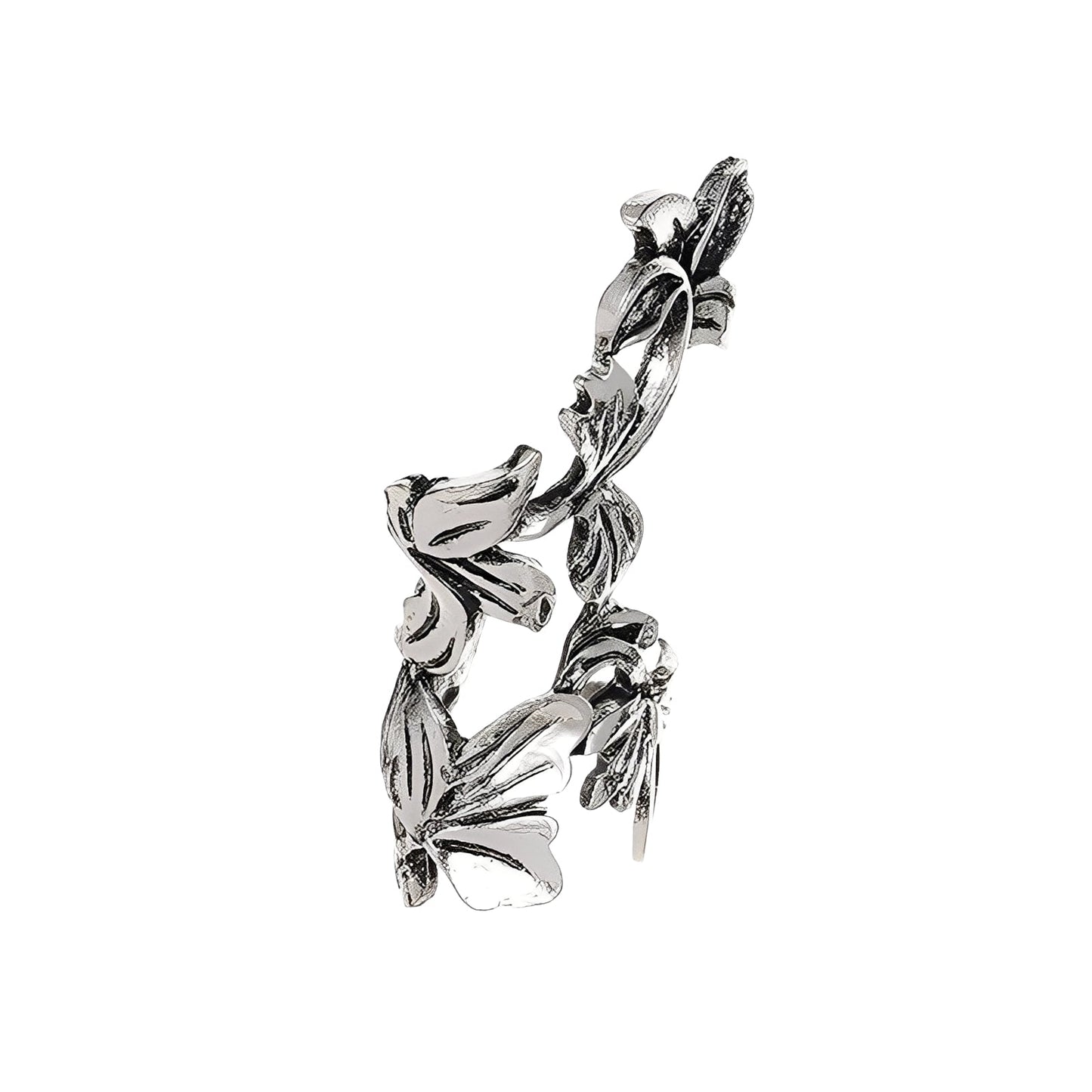 Amara – Pendientes Hoja en Plata