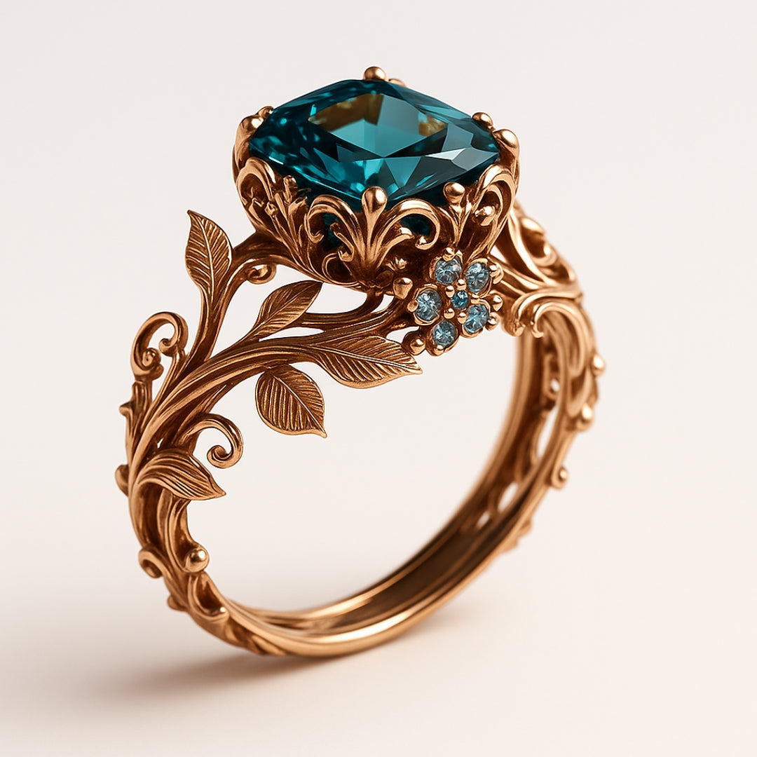 Esmerelle – Anillo Cristal Verde con Encanto Natural