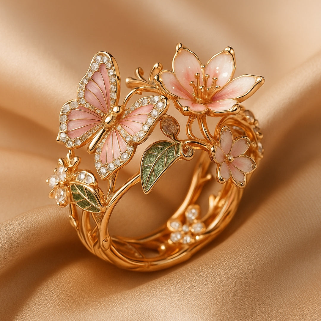 Meliora – Anillo Mariposa Brillante en Circon