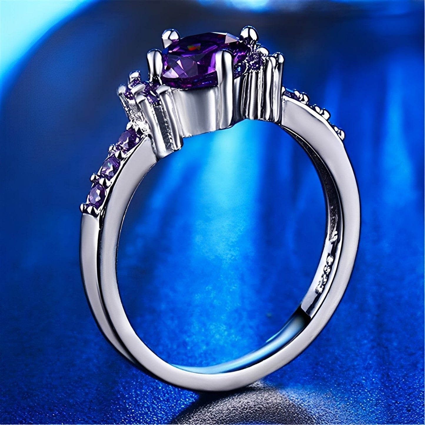 Coralie – Anillo Ametista Violeta