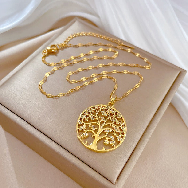 Yara – Colgante Dorado de Vida Eterna