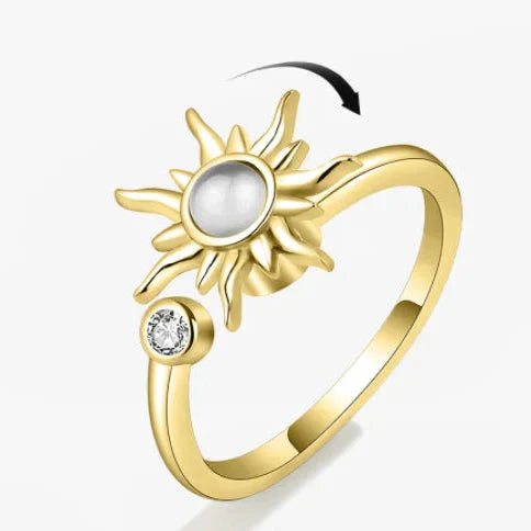 Helia – Anillo Sol Giratorio Apacible