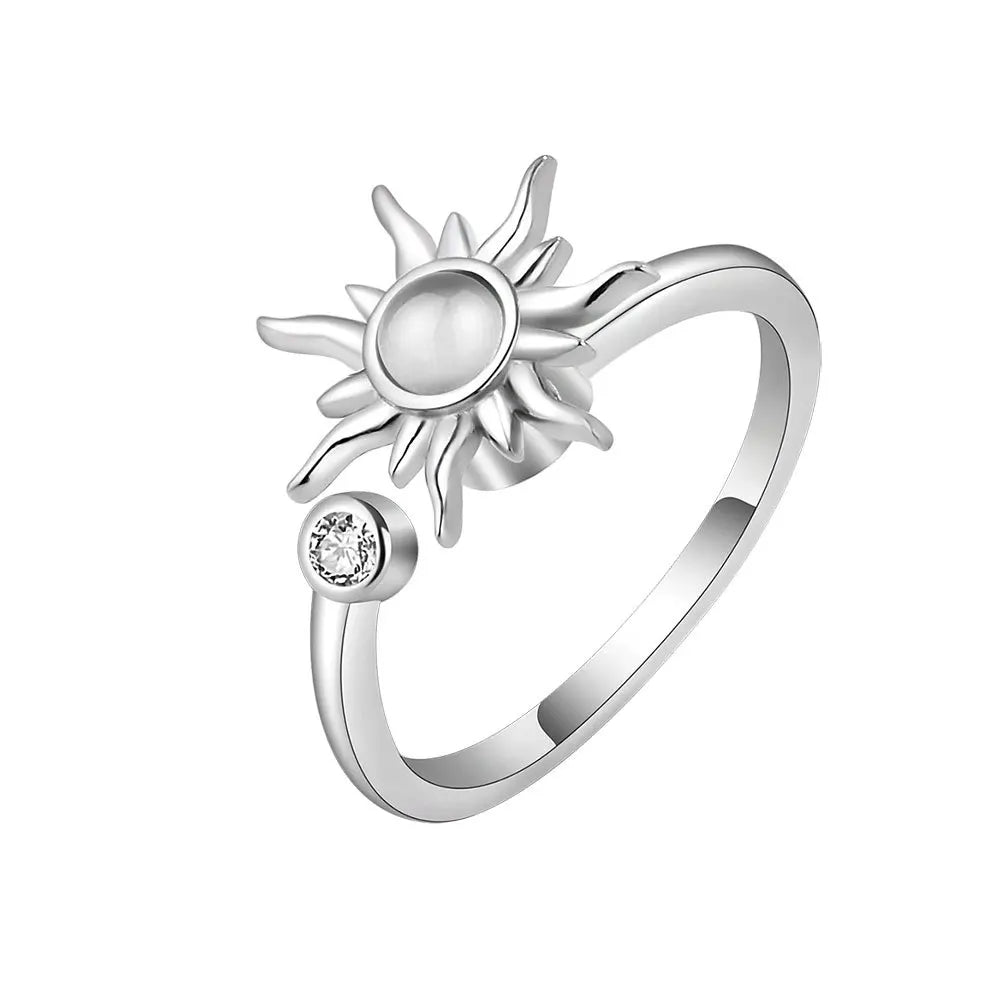Helia – Anillo Sol Giratorio Apacible