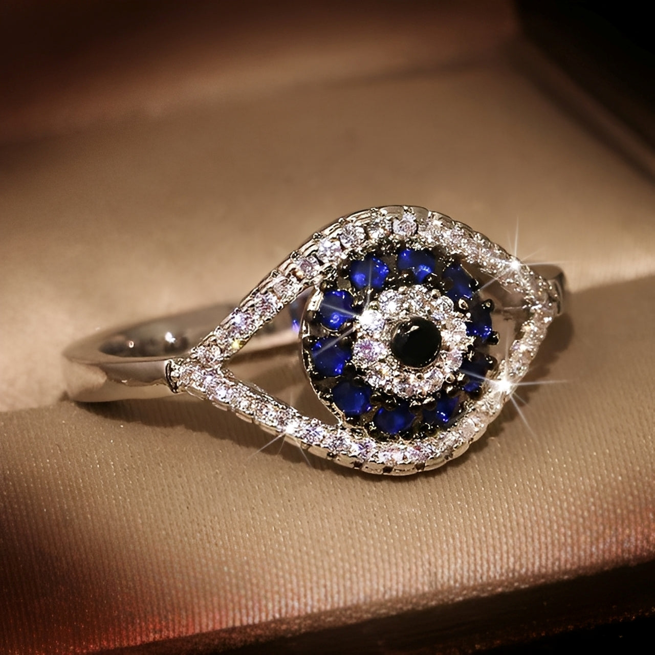 Eleni – Anillo Protector Ojo Azul Matiasma