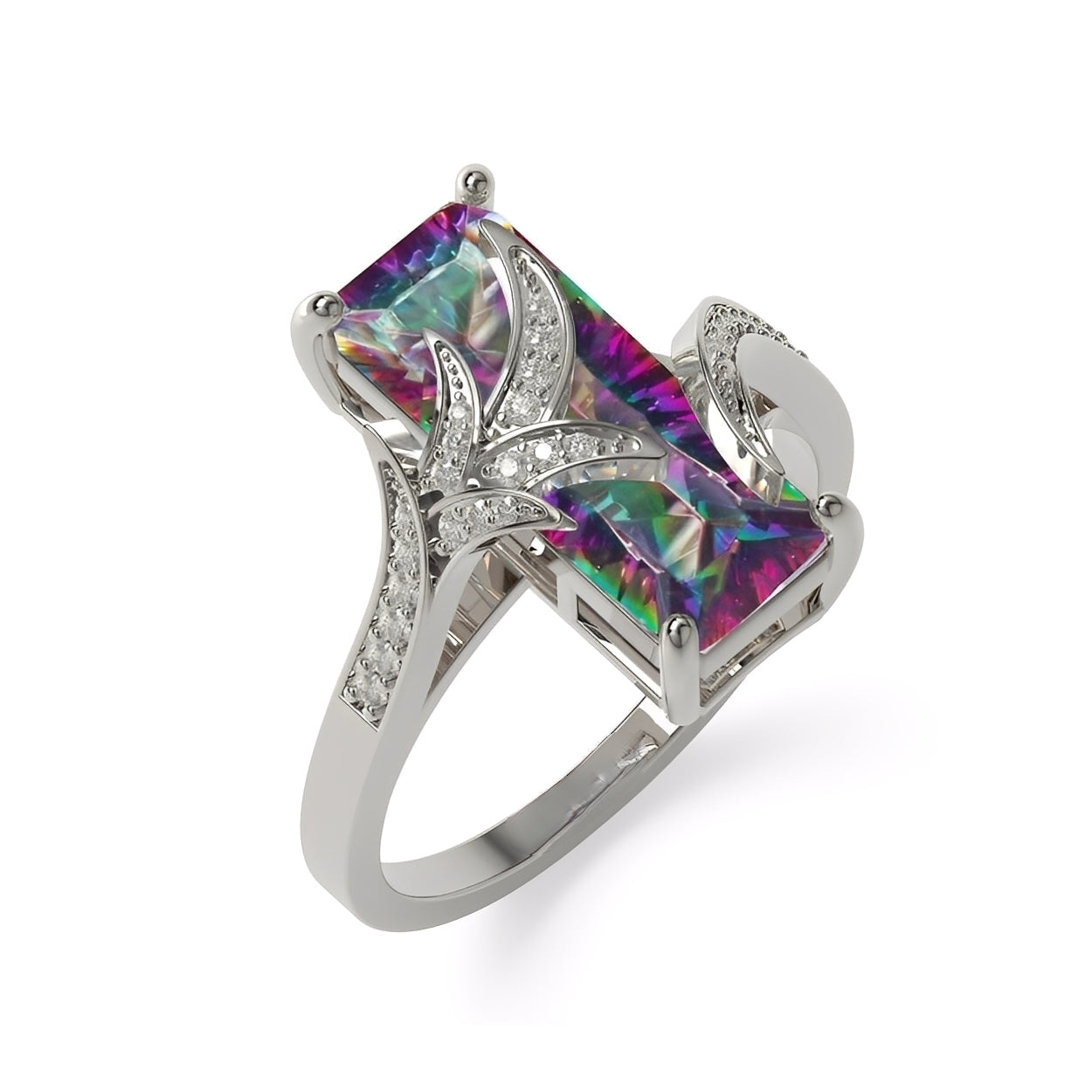 Valerie – Anillo Brillante en Topacio Arcano