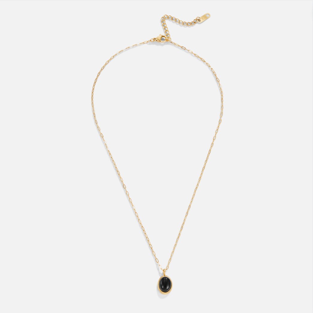 Euphrosyne – Collar de ónix negro