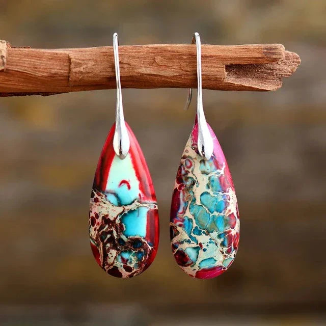 Althaea – Pendientes Piedra Natural Elegante