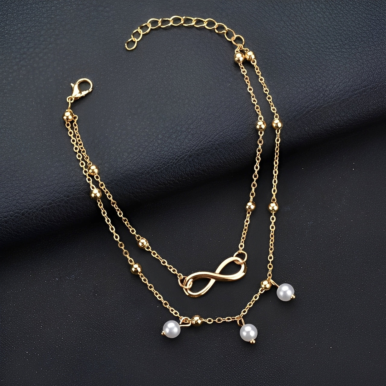 Livia – Pulsera de Tobillo Infinito para Mujer