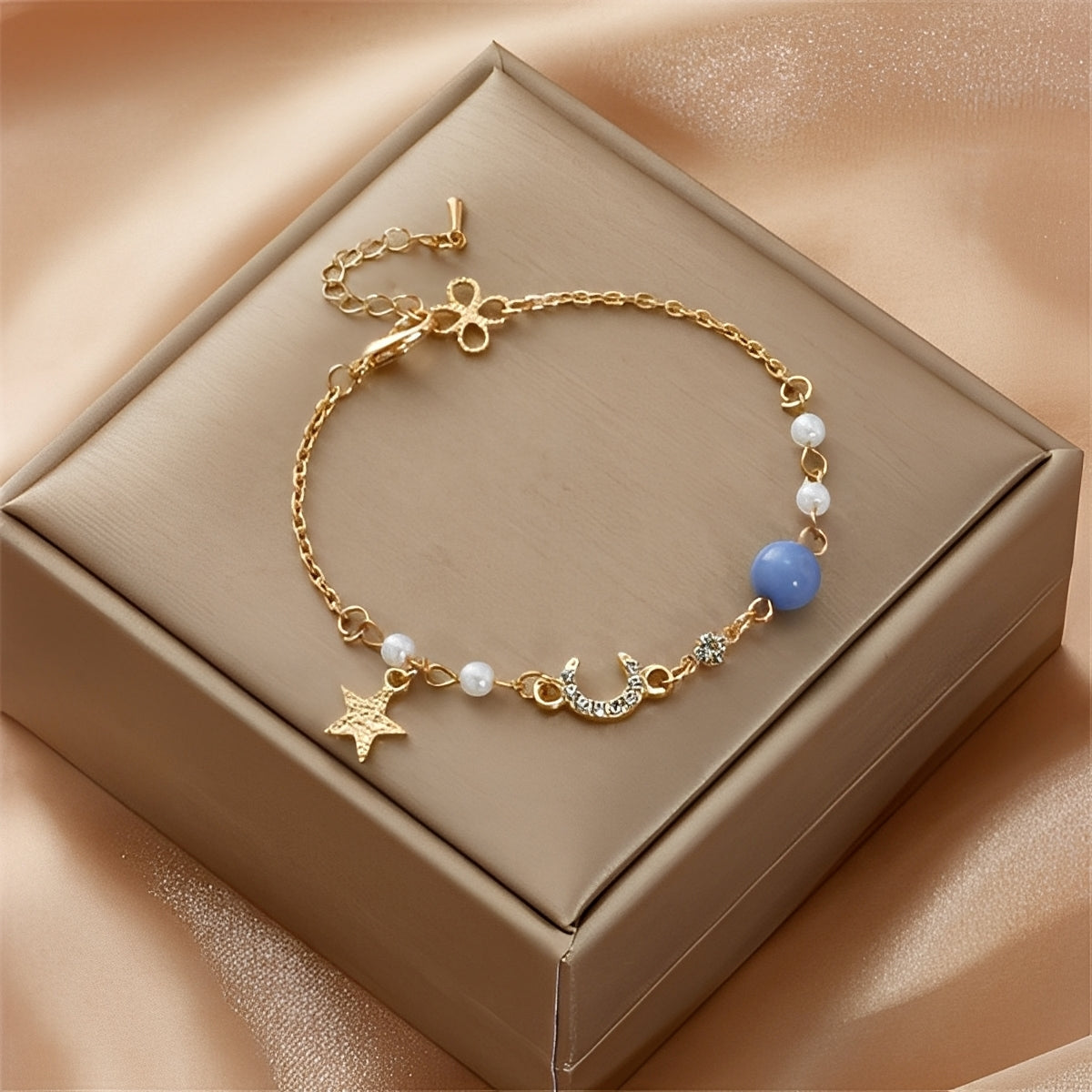 Selina – Pulsera Luna y Estrella