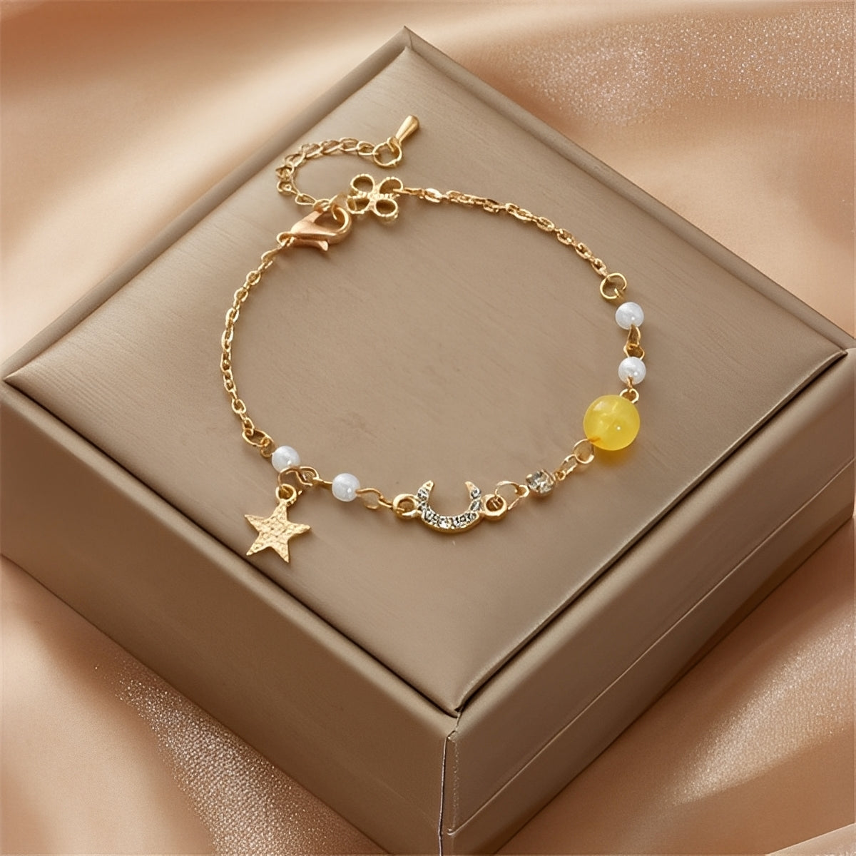 Selina – Pulsera Luna y Estrella