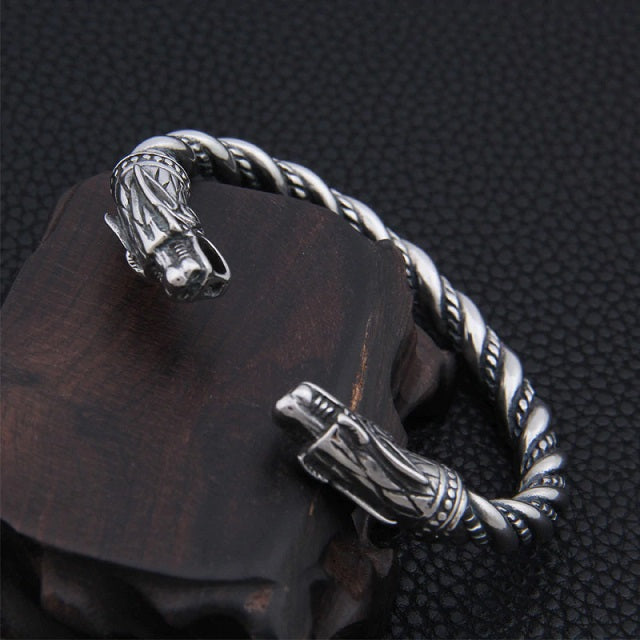 Bjorn – Pulsera Torque Vikingo Forjado