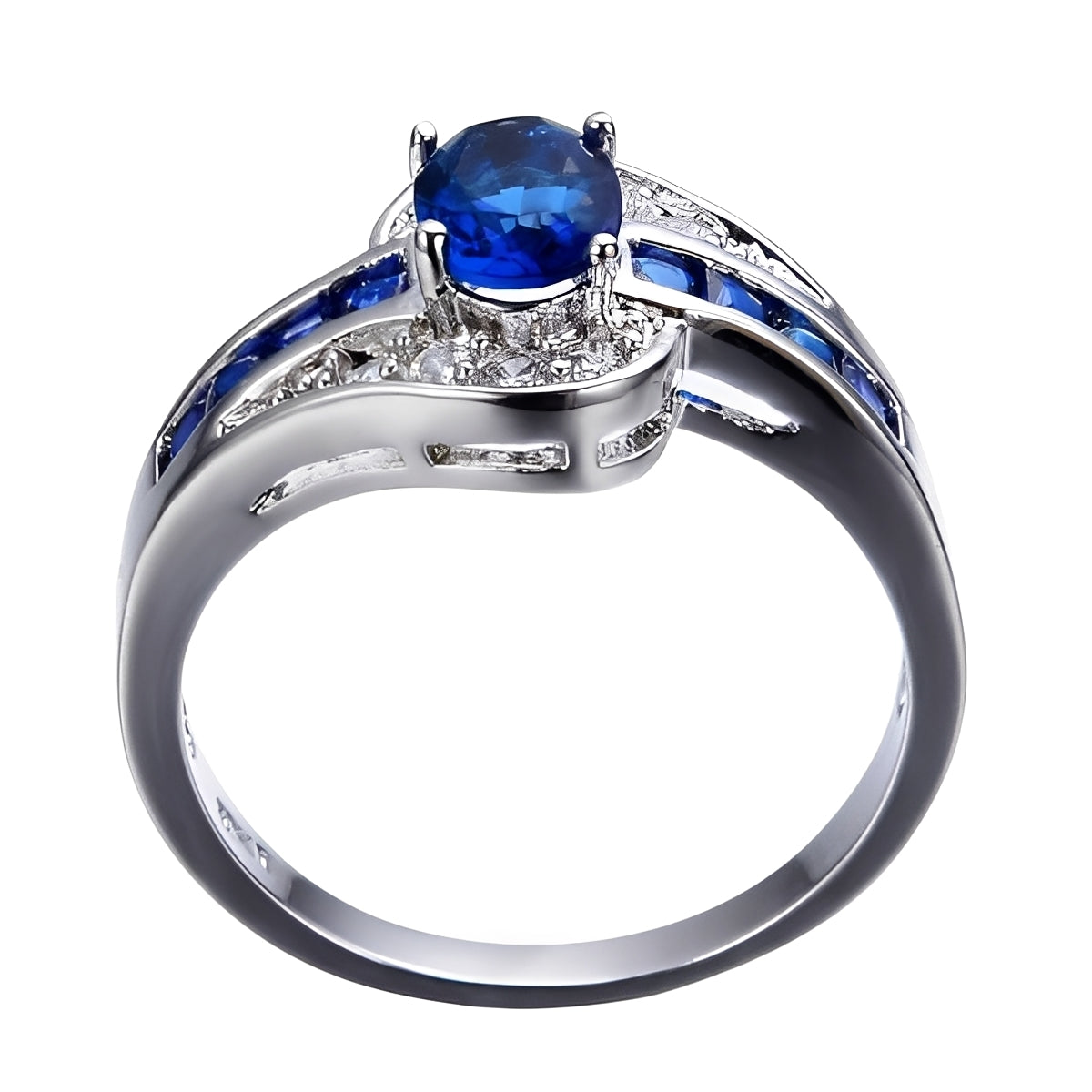 Diane – Anillo de Zafiro Azul