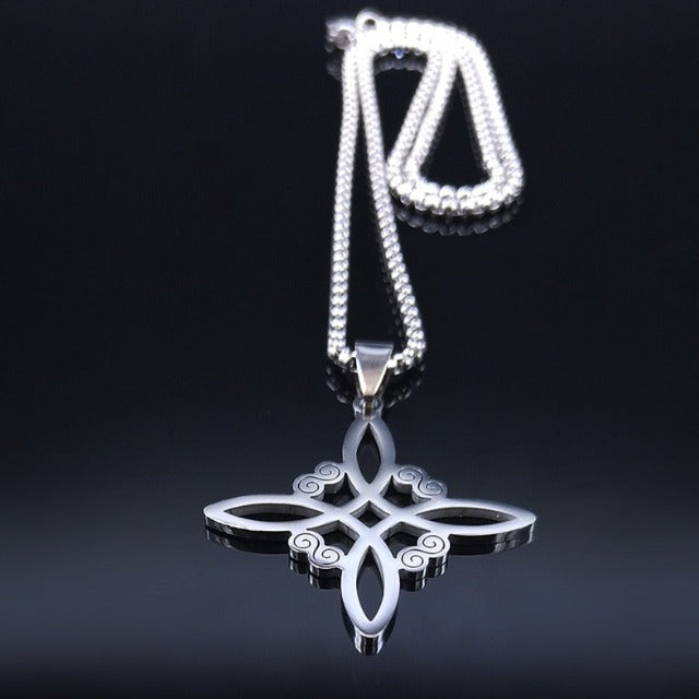 Morwen – Collar Nudo de Bruja Protector