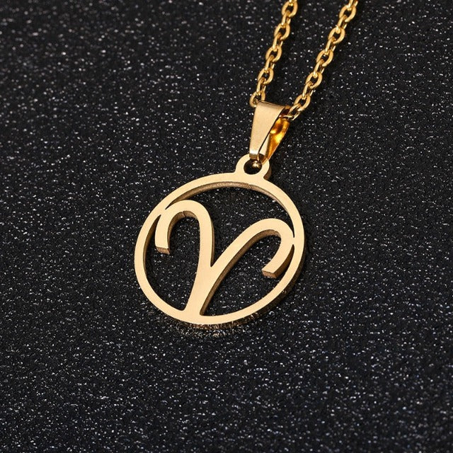 Astra – Collar Zodiaco con Colgante 12 Constelaciones