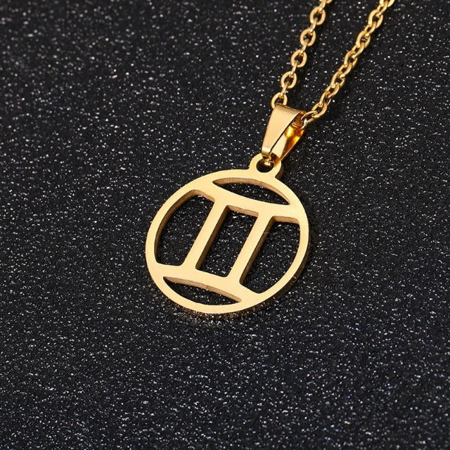 Astra – Collar Zodiaco con Colgante 12 Constelaciones
