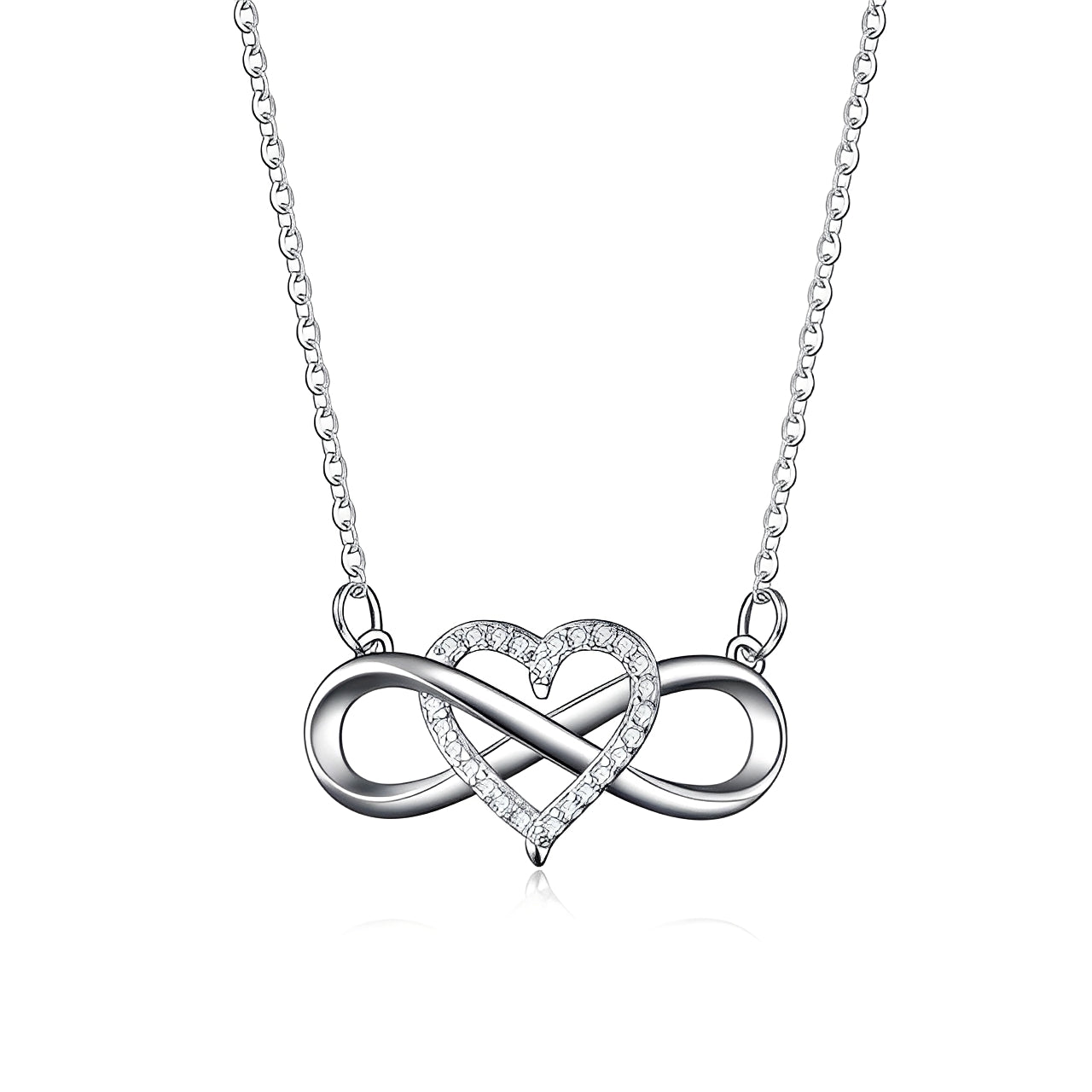 Amaya – Collar Infinito & Corazón del Amor Eterno