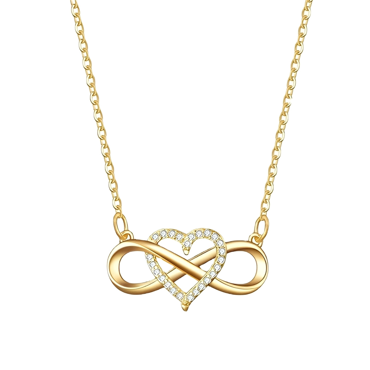 Amaya – Collar Infinito & Corazón del Amor Eterno