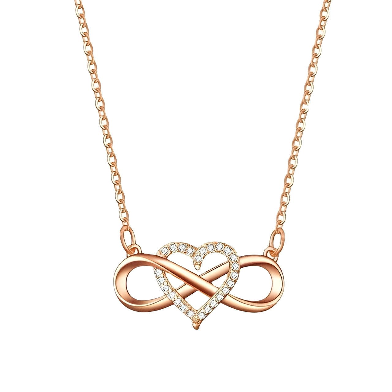 Amaya – Collar Infinito & Corazón del Amor Eterno