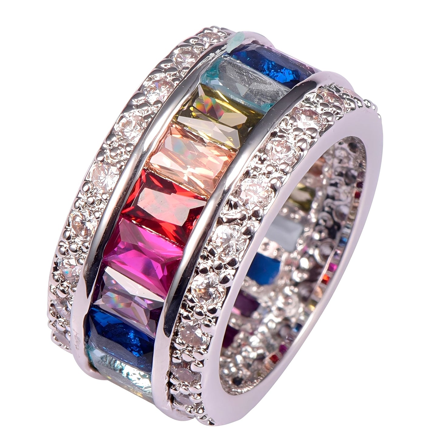 Sheena – Anillo Multi-Piedras en Plata 925