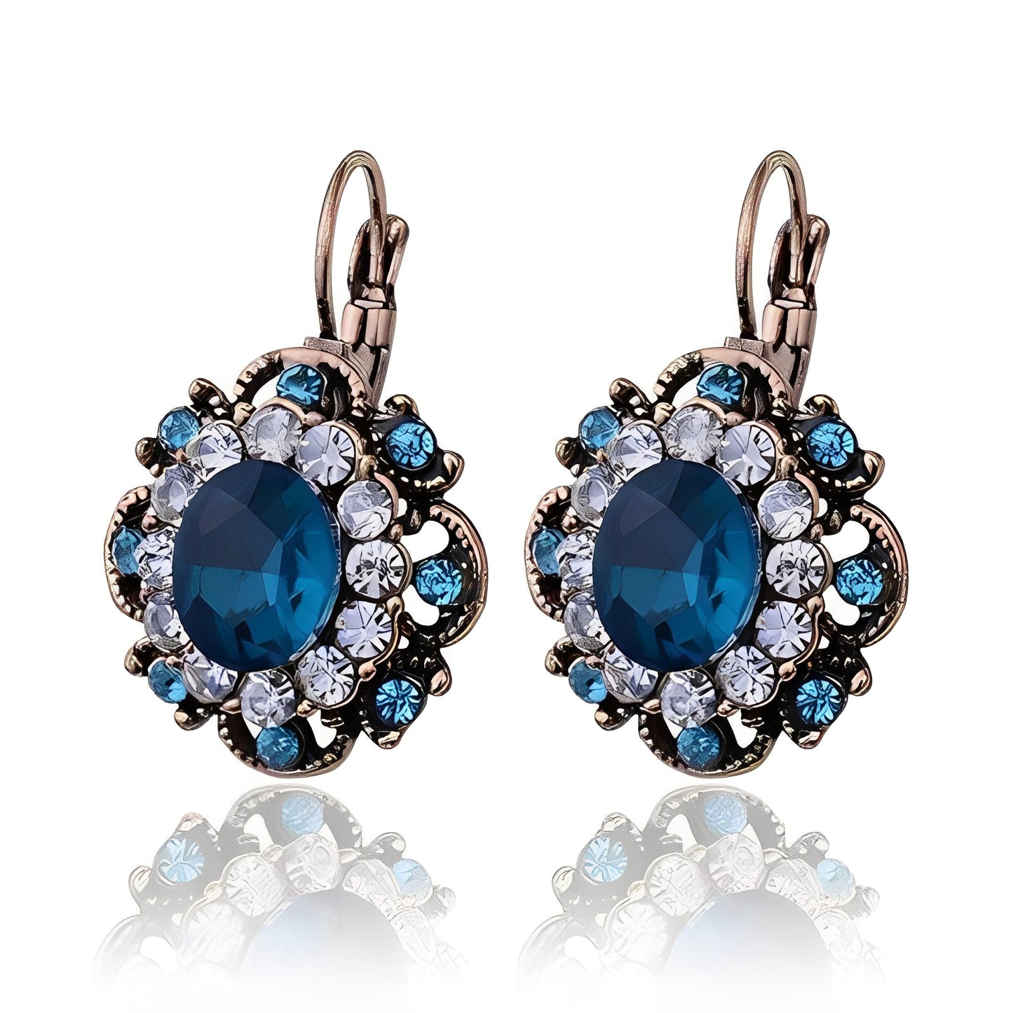 Katie – Pendientes Cristal & Zafiro