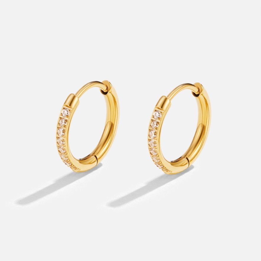 Ianthe - Aros pavé con piedras CZ