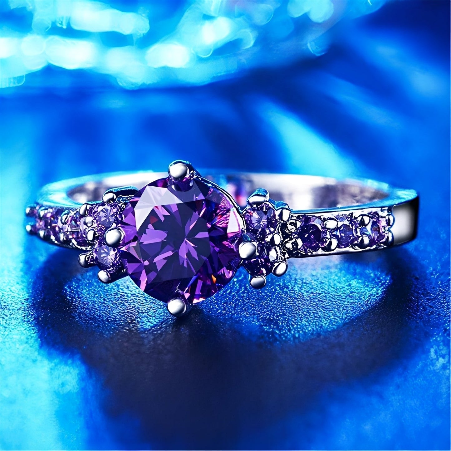 Coralie – Anillo Ametista Violeta