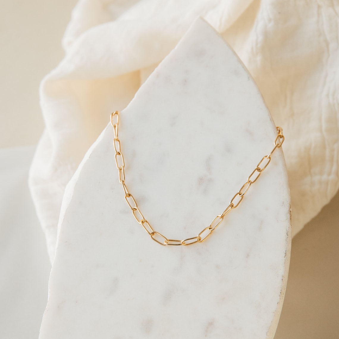 Collar de eslabones con clip - Collar de eslabones en capas
