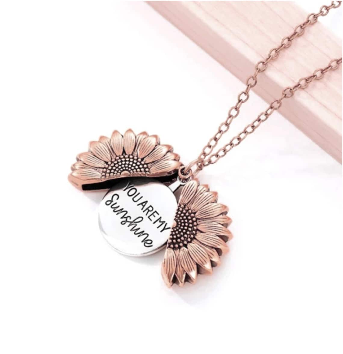 Eres mi sol - Collar con colgante de girasol