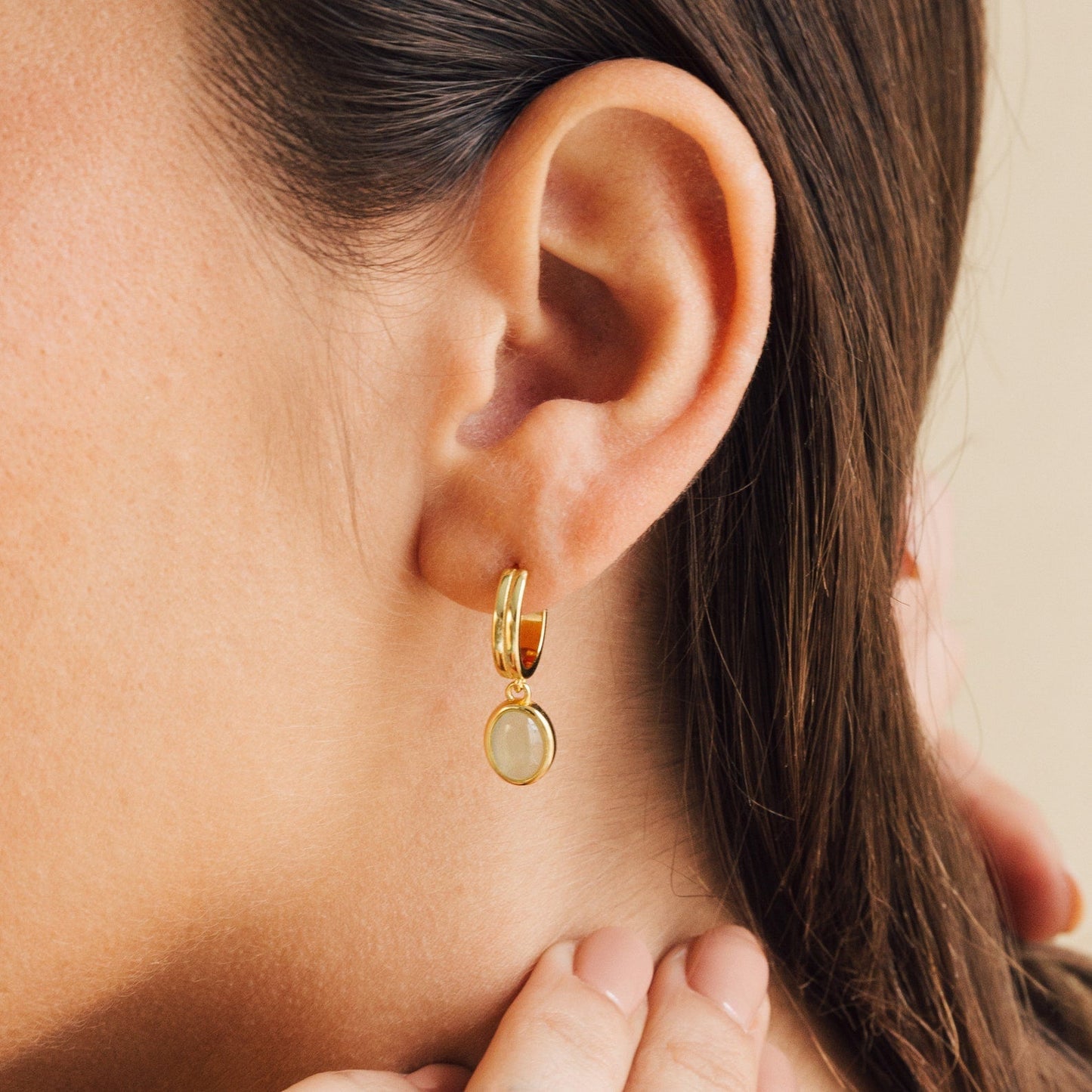 Jade – Criollas Pendientes en Piedra Fina