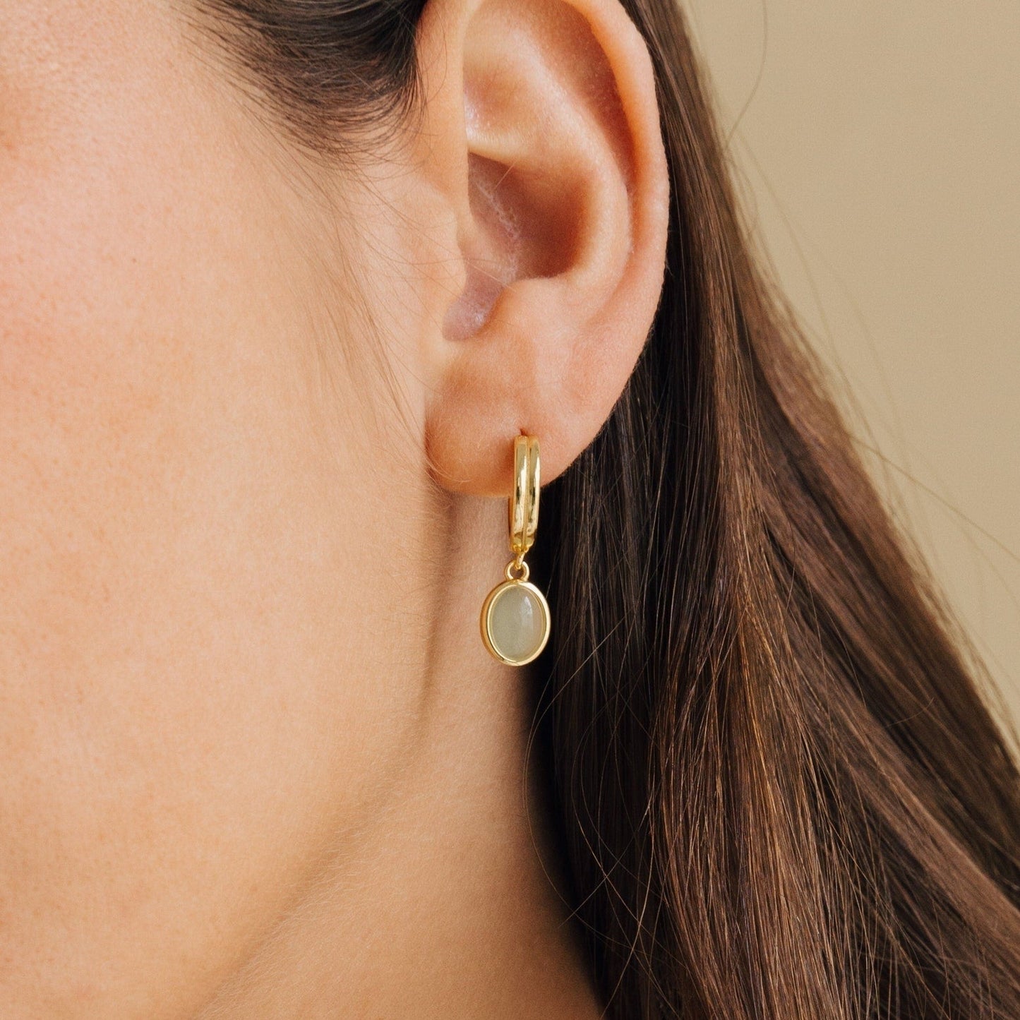 Jade – Criollas Pendientes en Piedra Fina