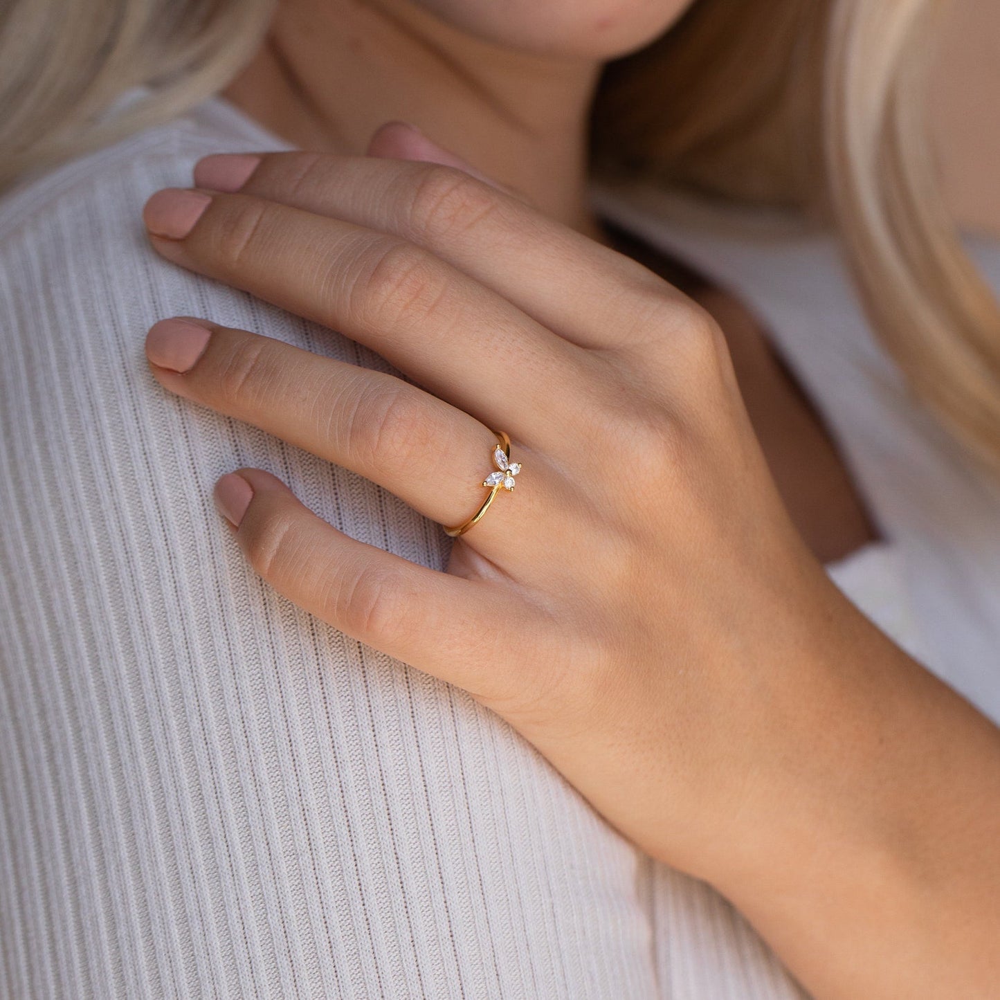 Mariposa – Anillo Diamante Elegante