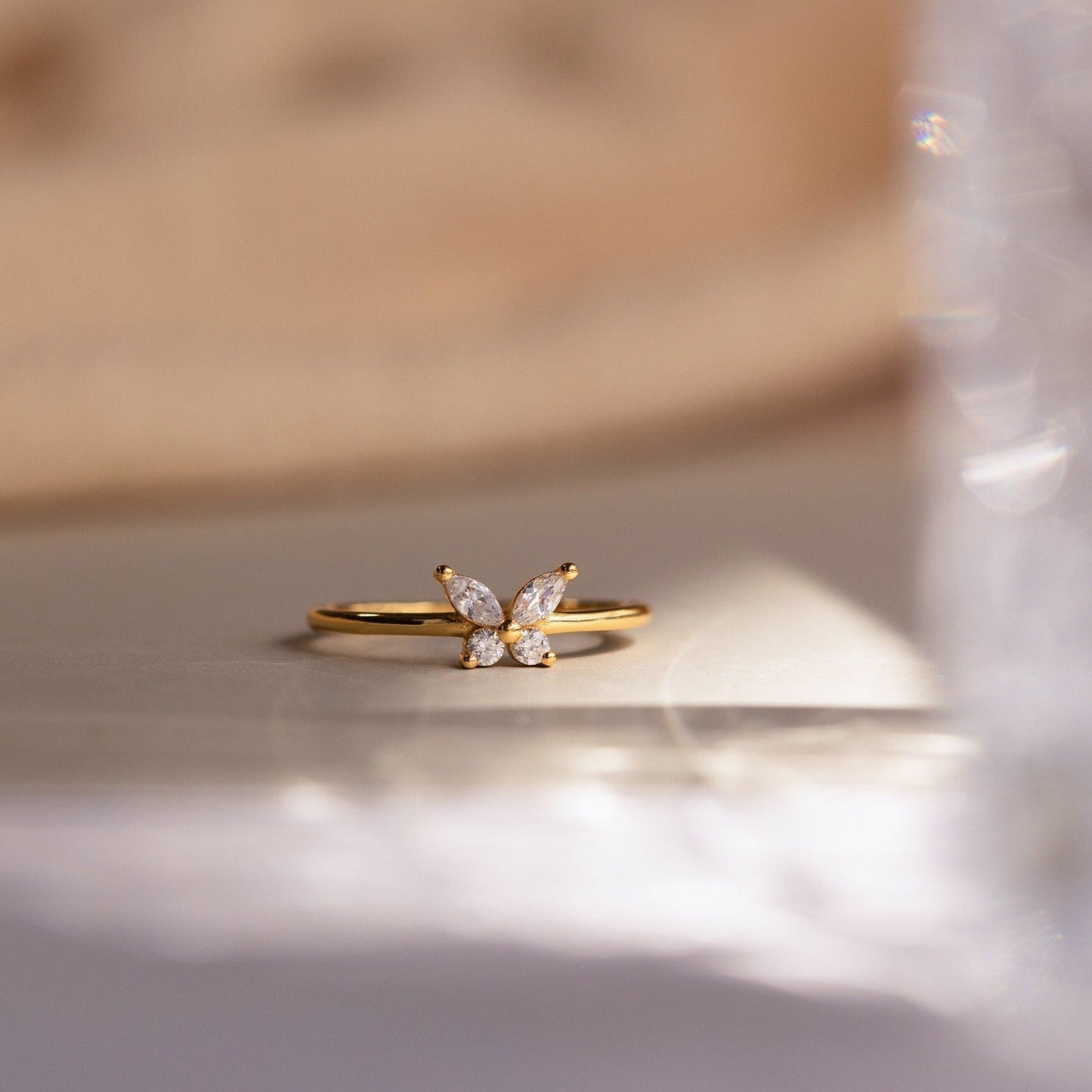 Mariposa – Anillo Diamante Elegante