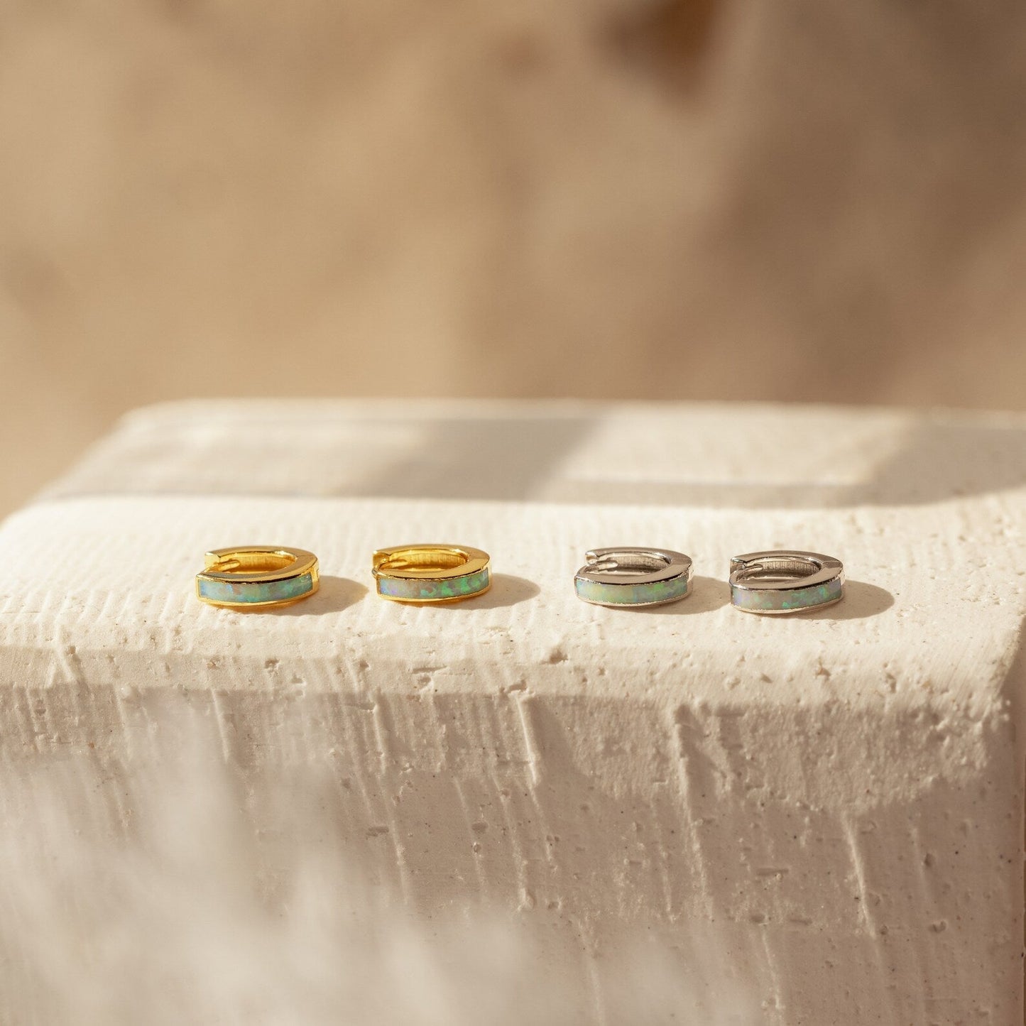 Anillos con Incrustaciones de Ópalo - Pendientes de Ópalo