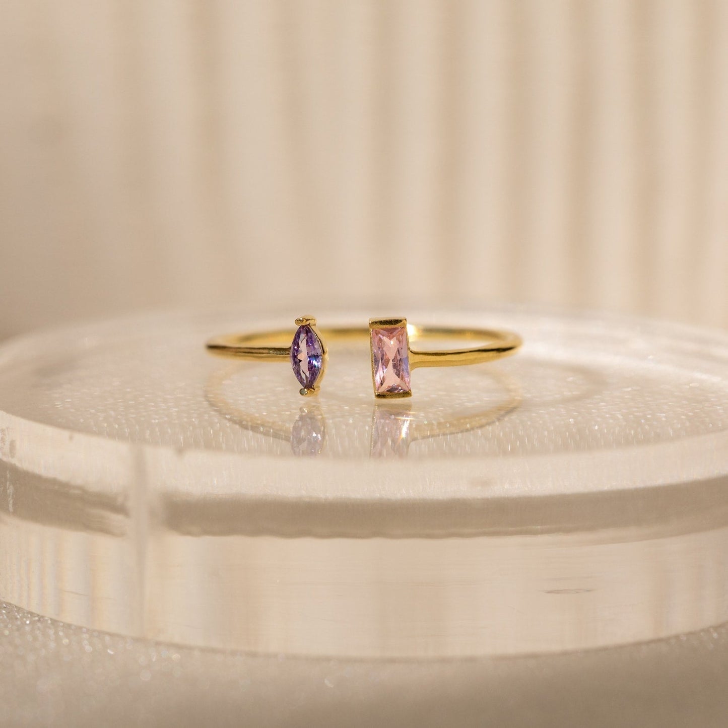 Diana – Anillo Dúo Marquise y Baguette