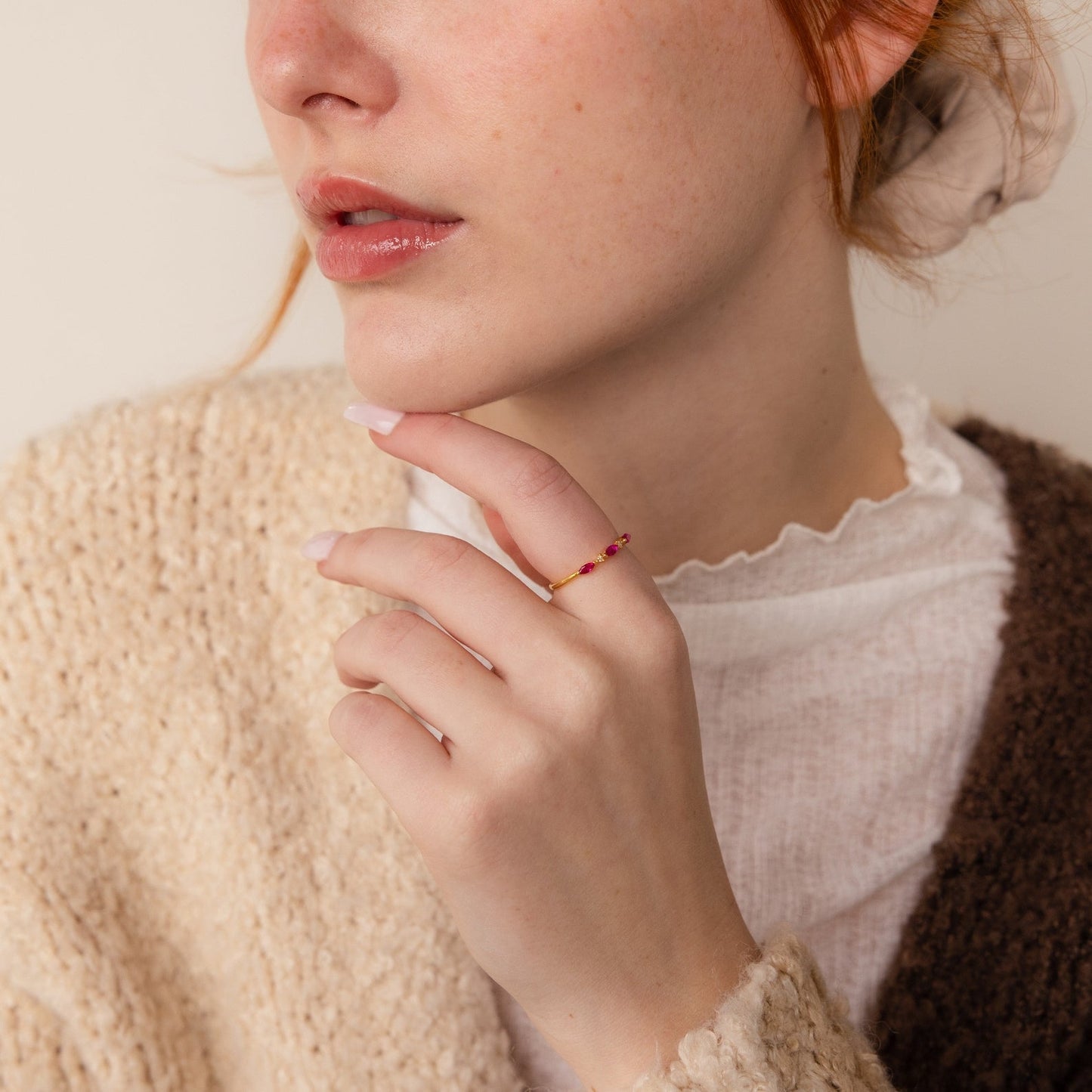 Quinn – Anillo Triple Marquise