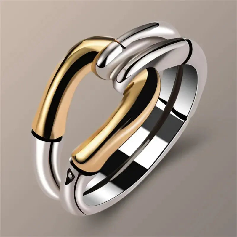 Althéa – Anillo Vintage con Lazo en Oro y Plata